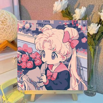 DIY手工畫✨數字油畫 diy兒童數字油畫甄嬛傳手工填色送同學朋友生日禮物油彩裝飾畫