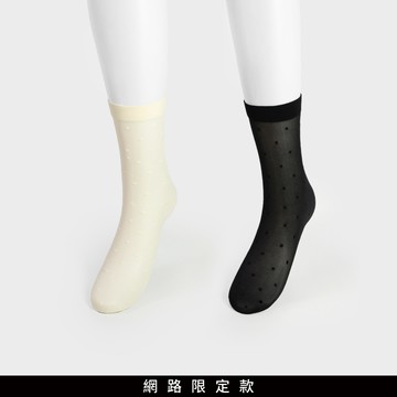 SO NICE 日系波點透膚襪