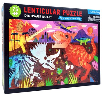 mudpuppy 動畫拼圖 恐龍漫遊 Set  75片  1盒