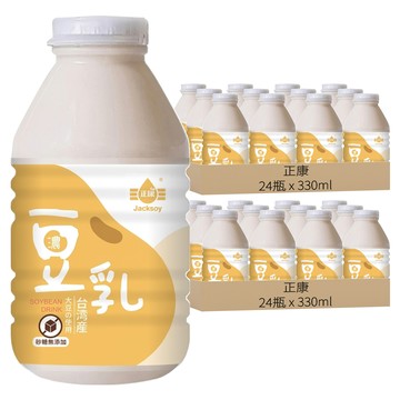 Jacksoy 濃豆奶 無糖  330ml  48瓶
