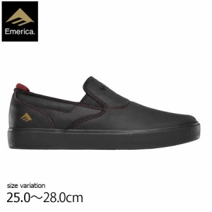 Emerica WINO G6 SLIP CUP BLACK/BLACK/RED エメリカ スニーカー スリッポン カップソール レザー  スケートボード スケボー 靴 メンズ レ | LINEブランドカタログ