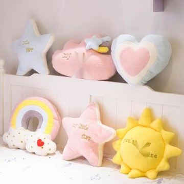 北歐ins沙發飄窗抱枕臥室靠墊床上靠枕客廳星星云朵可愛