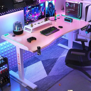 ??快速出貨?? 附發票 桌子 書桌 電腦桌 升降桌 辦公桌 智能電動升降桌 家用電腦桌 臺式書房書桌競技遊戲桌子 電競桌椅套裝