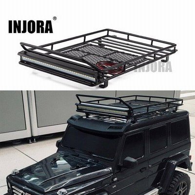 Injora 荷物 キャリア ルーフ ラック Led ライト バー クローラ 車軸 トラクサス Trx4 通販 Lineポイント最大get Lineショッピング