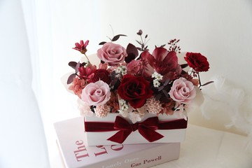 【開幕花禮】永生花盆栽 開幕賀禮 乾燥花 乾燥花桌花 永生玫瑰