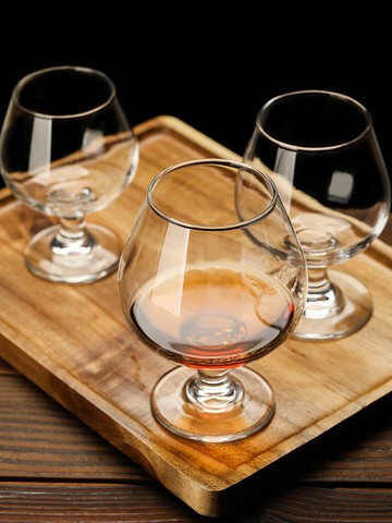 耐用厚實餐廳防滑短腳商用個性高腳杯紅酒杯家用透明酒吧大號ktv