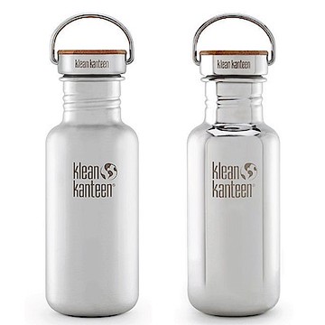 美國Klean Kanteen 竹片鋼蓋不鏽鋼瓶532ml