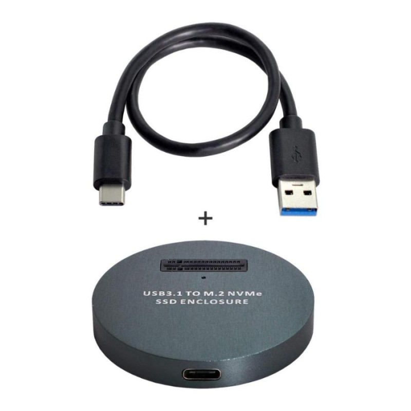 Cablecc USB 3.1USB-CからNVMEM-Key M.2 NGFFSSD外部PCBAコンバーター