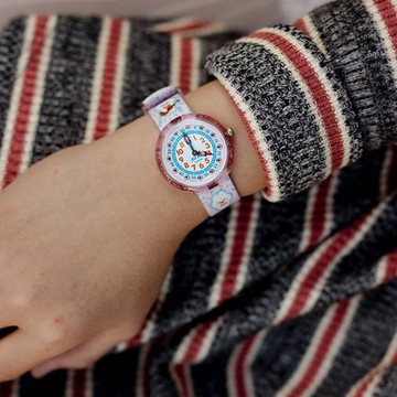 FlikFlak 兒童手錶 BUNNY BAND 兔兔 兒童禮物/安全防水/瑞士製造 FBNP135C (31.85mm)