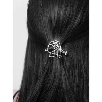 MAISON MIRAGE靈界 戴珍珠的女孩發夾側邊小眾原創設計少女高級感