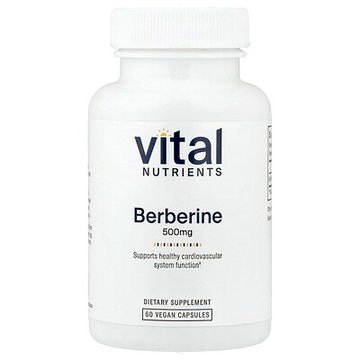 Vital Nutrients, 小檗堿，500 毫克，60 粒全素食膠囊