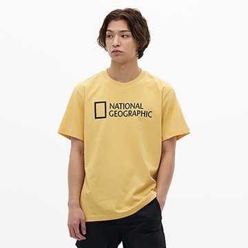 NATIONAL GEOGRAPHIC 男女 NEODY BIG LOGO H/TEE 短袖T恤 黃-N215UTS020040