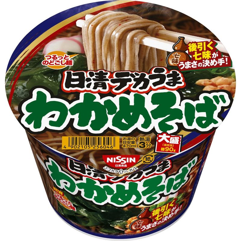 デカうま わかめそば 106g 12個