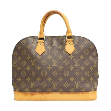 LOUIS VUITTON LV 路易威登 棕色 原花帆布 Alma PM 手提包 【二手名牌BRAND OFF】