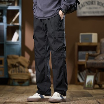 美式復古Y2K口袋工裝衝鋒傘兵褲 / 男女皆可穿 / 兩種厚度 / 3色 / M-4XL / 大尺碼【QTJBY9810】