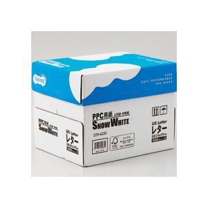 （まとめ） TANOSEE PPC用紙 SNOW WHITE USレターサイズ 1箱（2500枚：500枚×5冊） 〔×10セット〕〔代引不可〕