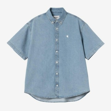 AirRoom正品 2026SS CARHARTT WIP S/S Lucas Shirt 石洗 牛仔 丹寧 短袖 襯衫