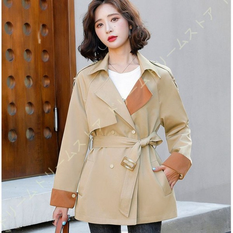 レディース ダブルボタン トレンチコート クラシック ラペル オーバーコート スリム アウター ロング ソフトシェルコート ベルト付き Aライン 体型カバー 通販 Lineポイント最大0 5 Get Lineショッピング