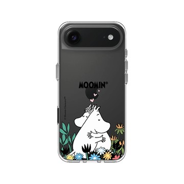 iPhone Air Clear Case（相機按鈕） 透明 - Moomin - Moomin＆歌妮-擁抱