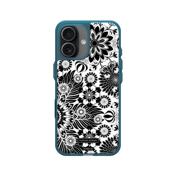 iPhone 17 Clear (相機按鈕) 夜幕藍 - Catalina Estrada - Floral Monochrome