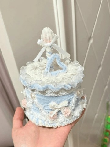 扭一扭❤ 扭扭棒奶油蛋糕diy材料包手作自製創意擺件收納盒送朋友生日禮物 交換禮物 新年禮物
