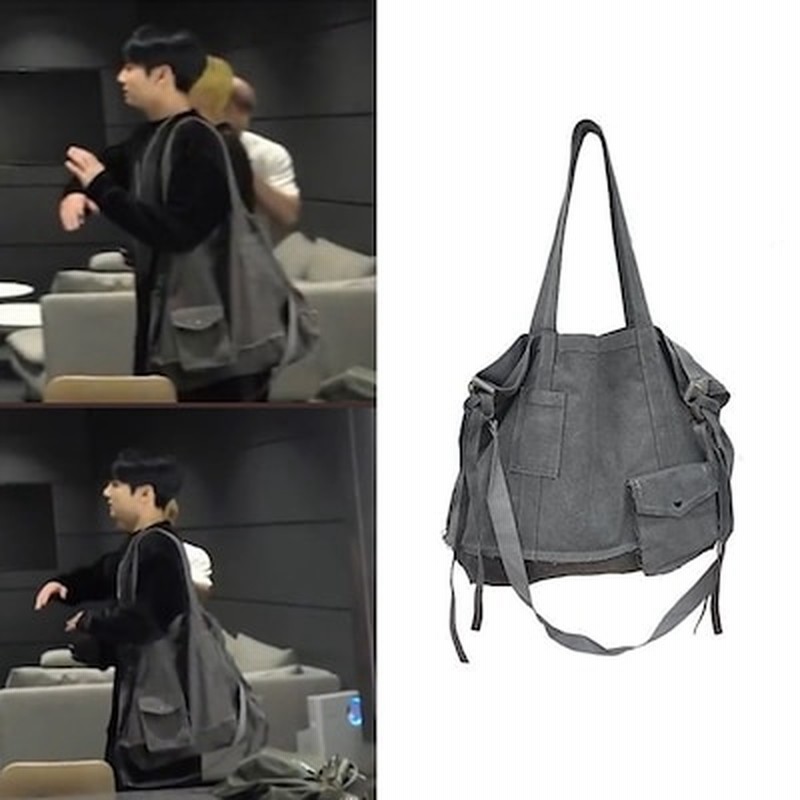 btsジョングク着用ストラップ ビッグクロス トートバッグ | LINE