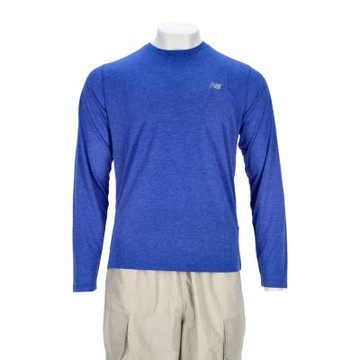 New Balance 男款 藍色 吸濕排汗 運動 休閒 上衣 長袖 MT41256BEA