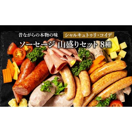 ふるさと納税 ソーセージ 山盛り セット 8種 シャルキュトゥリ・コイデ ウィンナー ウインナー ハム 肉 お肉 豚 サラミ 食べ比べ 愛知県日進市