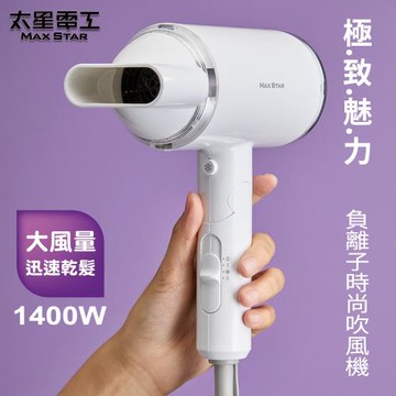 太星電工 MAX STAR負離子時尚吹風機(1400W)  HN1400