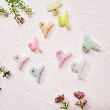 童-果凍基礎小抓夾3入3cm（彩混）