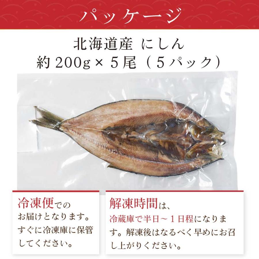 北海道産にしん ニシン 1尾約200g×5尾セット 開き 干物 鰊 冷凍 魚介類 シーフード BBQ バーベキュー お取り寄せ お歳暮 御歳暮 クリスマス