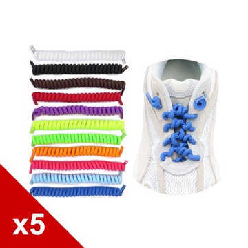 糊塗鞋匠 優質鞋材 G13 螺旋彈簧鞋帶100cm 5雙