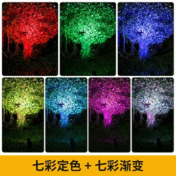 彩燈 舞台燈 氛圍燈 太陽能射燈戶外防水家用室外景觀庭院燈超亮地插草坪燈花園照樹燈『FY00054』