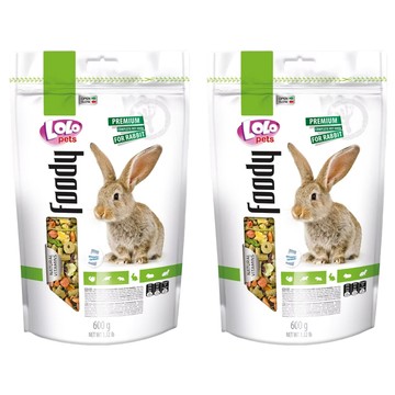 LOLO pets 營養滿分寵物兔主食  600g  2袋