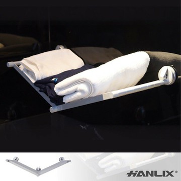 強強滾p-【Hanlix 亨利士】MIT台灣製 強力吸盤 活動式毛巾衣物架