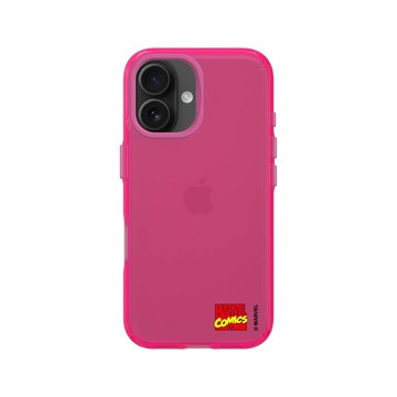 iPhone 16 Clear 粉漾桃 - 迪士尼-漫威 Marvel - 漫威Logo-迷你漫畫標誌