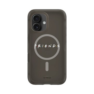 iPhone 16 AirX 本質黑 - Friends - 六人行Logo(白）