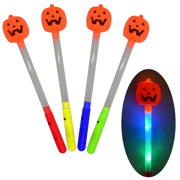 [家速配]【Halloween萬聖派對】13吋LED南瓜炫彩棒(顏色隨機出貨)