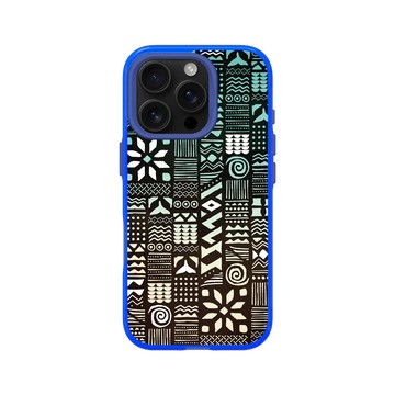 iPhone 16 Pro Clear 激光藍 - 花生騷 WasangShow - 海人圖騰黑色款