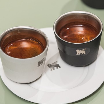 STANLEY 晨光時刻 雙層不鏽鋼濃縮咖啡杯盤組/晨霧白