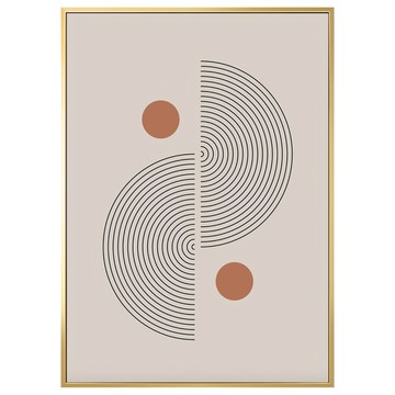 菠蘿選畫所 掛畫 靜謐的秋 II APGP3425G 40 x 30cm 畫框 - 北歐風裝飾畫  金色