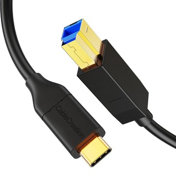 CableCreation 0.9米 GEN2 Type-C轉B 公頭轉接線 (CC1329-G)