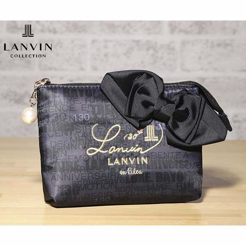 【好評にて期間延長】 ランバン 130周年アニバーサリー柄 Bleu) en ブルー(LANVIN オン バッグ