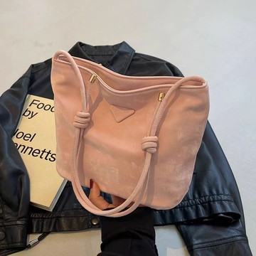 Bag House👜 簡約包包女2025新款韓版純色單肩腋下包文藝風洋氣休閒百搭斜挎包