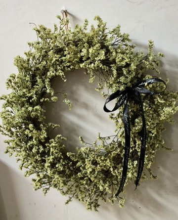 小清新花環天然干花水晶花干樹藤圈環壁飾櫥窗干花掛飾原118