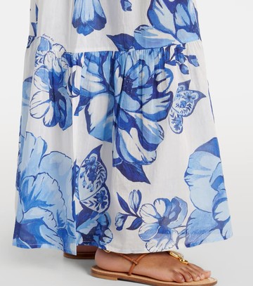 Farm Rio Floral cotton wide-leg pants