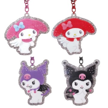 小禮堂 Sanrio 三麗鷗 壓克力造型鑰匙圈 (天使系列) 美樂蒂 酷洛米