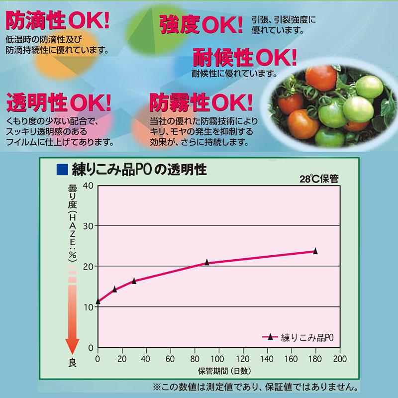 農PO 5種5層 厚み0.1mm 幅900cm 長さ10m単位カット 防滴 防霧 関東・長野・新潟・山梨限定 すこ タ種