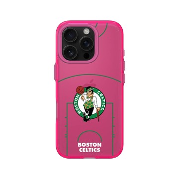 iPhone 16 Pro Clear 粉漾桃 - NBA - 球場系列-波士頓塞爾提克 Boston Celtics - Court