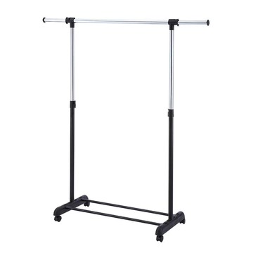 單桿重型衣架 KD9201  黑色  89.5~155 x 44 x 96~170cm